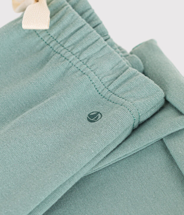 Babies' Thick Striped Jersey Trousers green