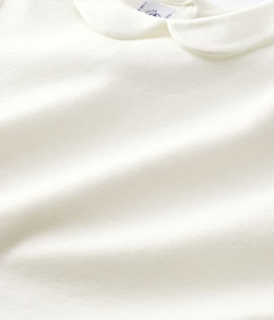 Girls' short-sleeved T-shirt MARSHMALLOW white