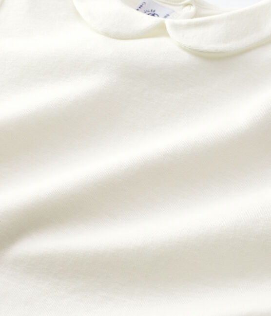 Girls' short-sleeved T-shirt MARSHMALLOW white