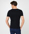 Men's short-sleeved v-neck t-shirt NOIR black
