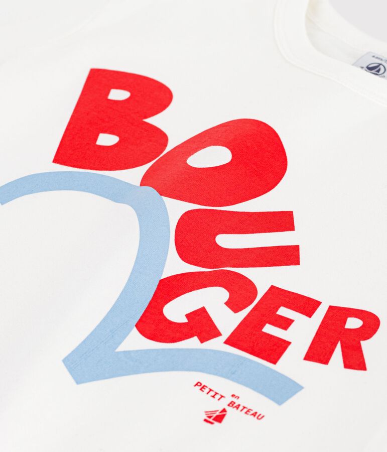 Children's short-sleeved cotton T-shirt white