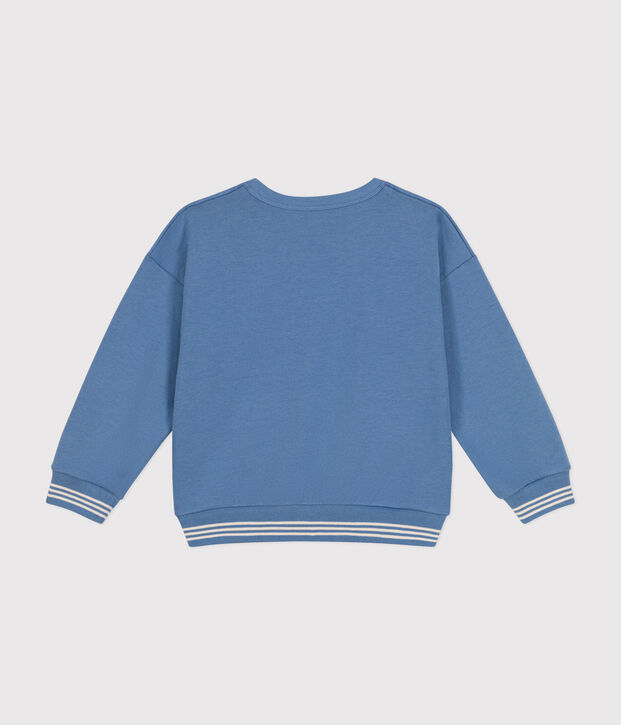 Fleece sweatshirt for girls or boys blue