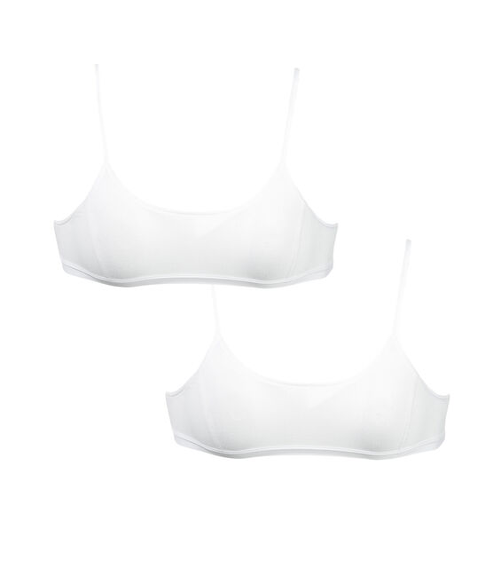 Girls' Bralettes - 2-Piece Set LOT white