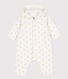 Babies' Quilted Cotton Hooded Jumpsuit