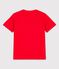Boys' Short-Sleeved Cotton T-Shirt PEPS red