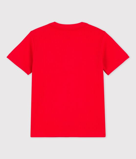 Boys' Short-Sleeved Cotton T-Shirt PEPS red