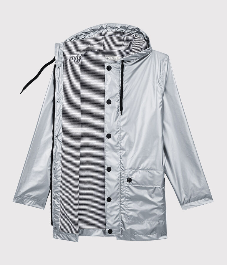 Women's Iconic Silver Raincoat grey