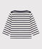 Baby's iconic sailor top MARSHMALLOW white/SMOKING blue