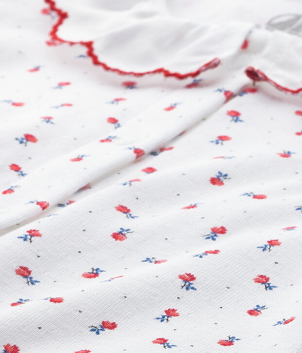Baby girls' printed pyjamas white/red/multicolor