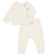 Babies' Clothing in Cotton/Merino Wool/Polyester - 2-Piece Set
