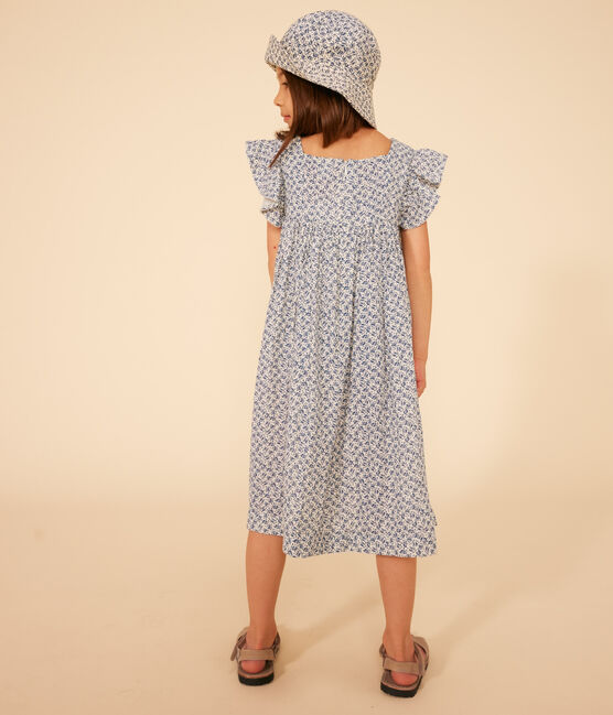 Girls' Sleeveless Printed Cotton Gauze Dress AVALANCHE /INCOGNITO