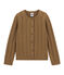Wool and cotton cardigan BRINDILLE brown