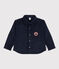 Boys' wide ribbed corduroy overshirt SMOKING blue