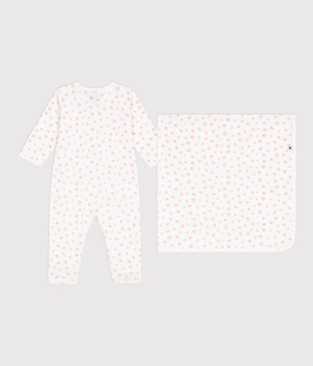 Babies' floral-print cotton gift set multicolor