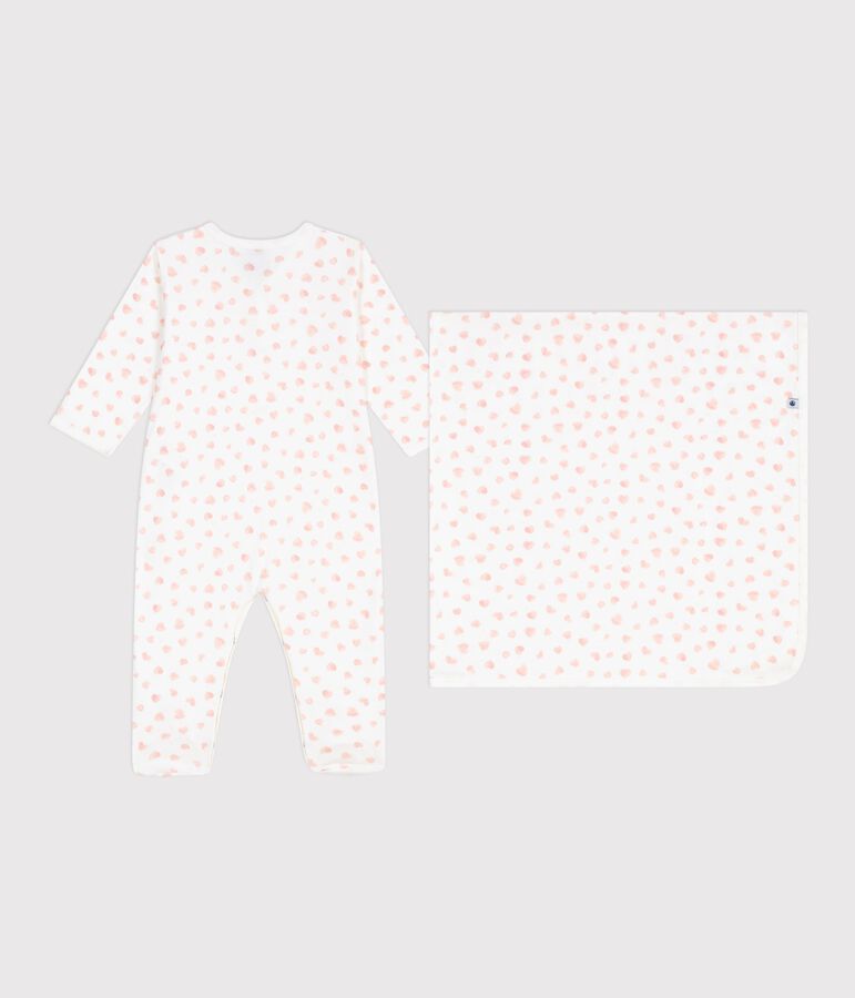Babies' floral-print cotton gift set multicolor