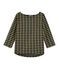 Women's Checked Sailor Top NOIR black/OR yellow