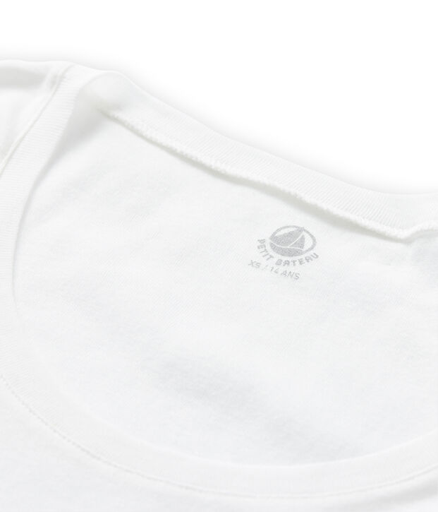 Women's light cotton tee Lait white