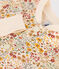 Babies' quilted tube knit cardigan AVALANCHE white/MULTICO