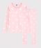 Girls' Snugfit Pink Heart Pattern Organic Cotton Pyjamas MINOIS pink/MARSHMALLOW white
