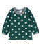 Baby Girls' Long-Sleeved Print Blouse SOUSBOIS green/MARSHMALLOW white