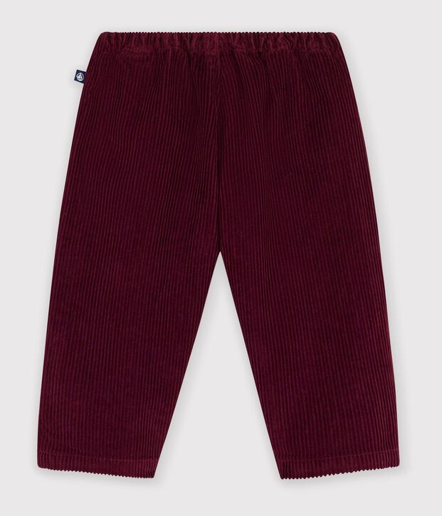 Babies' plain corduroy trousers TRUFFE