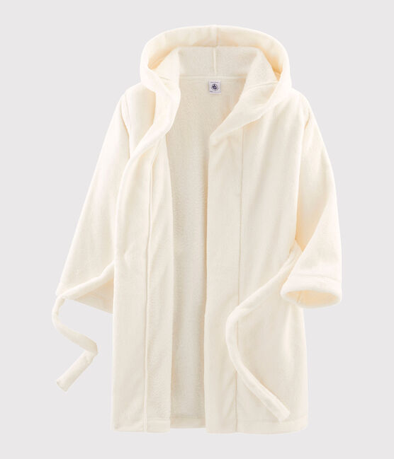 Boys' Fleece Dressing Gown MARSHMALLOW white