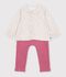 Baby outfit in cotton with a floral print multicolor