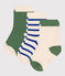 Pairs of babies' stripy cotton socks - 3-Pack variante 1