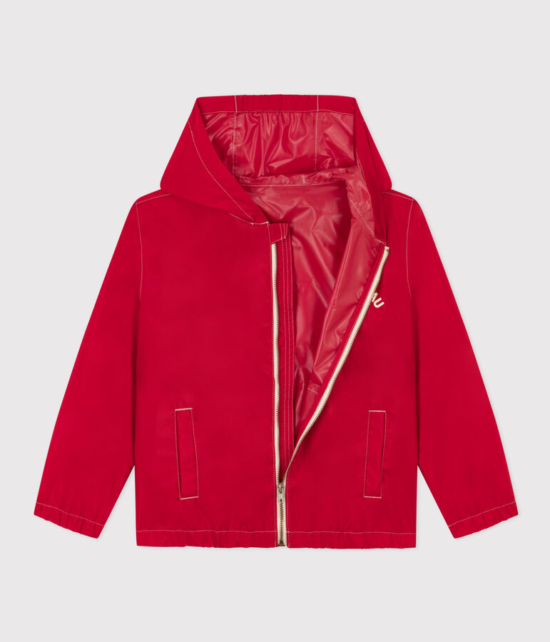 Children's Unisex Recycled Fabric Windbreaker red