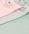 Set of 3 girls' long-sleeved cotton T-shirts variante 1