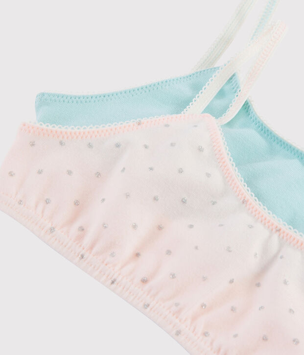 Girls' Glittery Bralettes - 2-Piece Set multicolor
