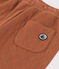 Unisex Quilted Tube Knit Trousers CINA brown