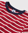 Women's iconic round neck T-shirt TERKUIT red/MARSHMALLOW white