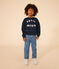 Children's Fleece Sweatshirt SMOKING blue