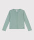 Children's plain cotton cardigan