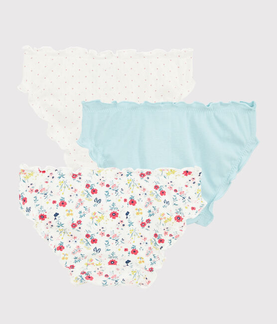 Girls' Floral Print Ruffled Knickers - 3-Piece Set variante 1