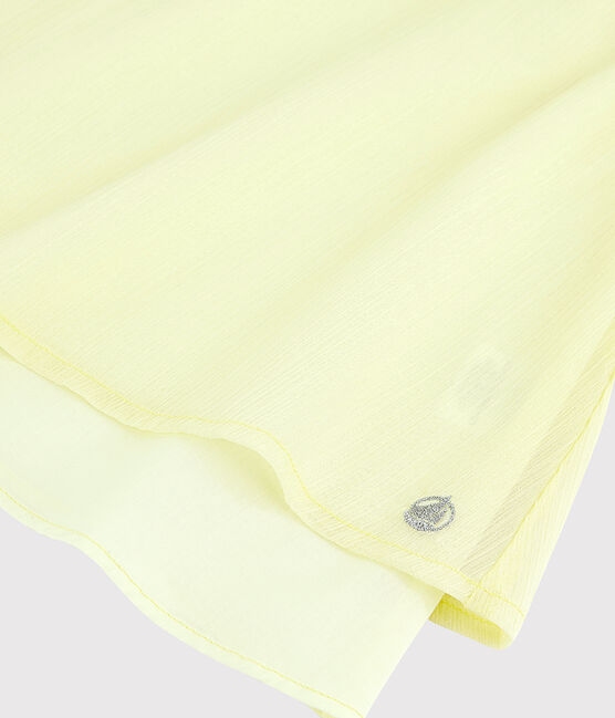 Girls' Crêpe Formal Dress CITRONEL yellow