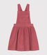 Girls' corduroy dungaree dress