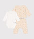 Babies' three-piece outfit made in fleece