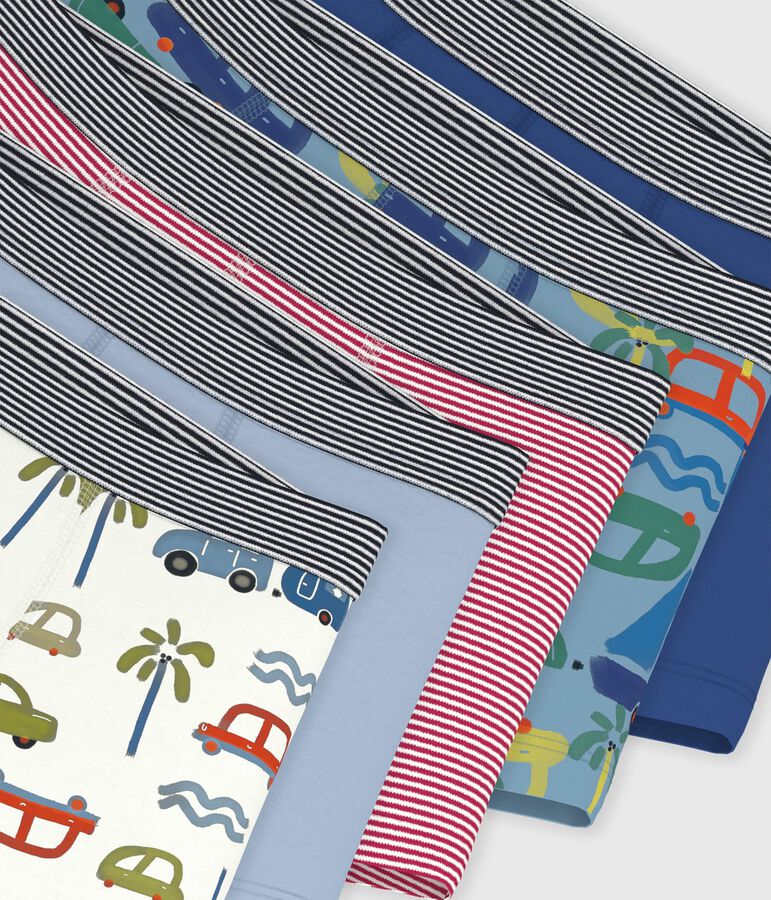 Pack of children's car print cotton boxers multicolor