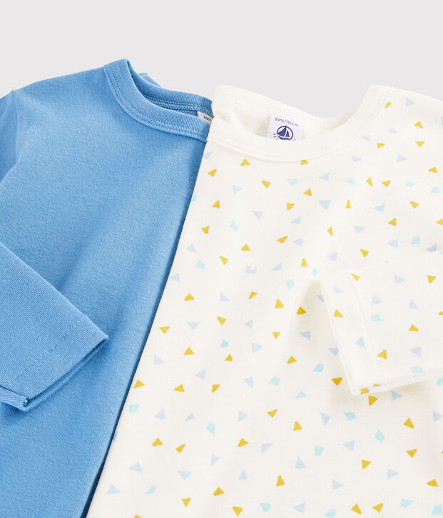 Boys' Geometric Print Long-Sleeved T-Shirt - 2-Piece Set multicolor
