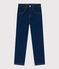 Girls' slim fit denim trousers DENIM BLEU blue