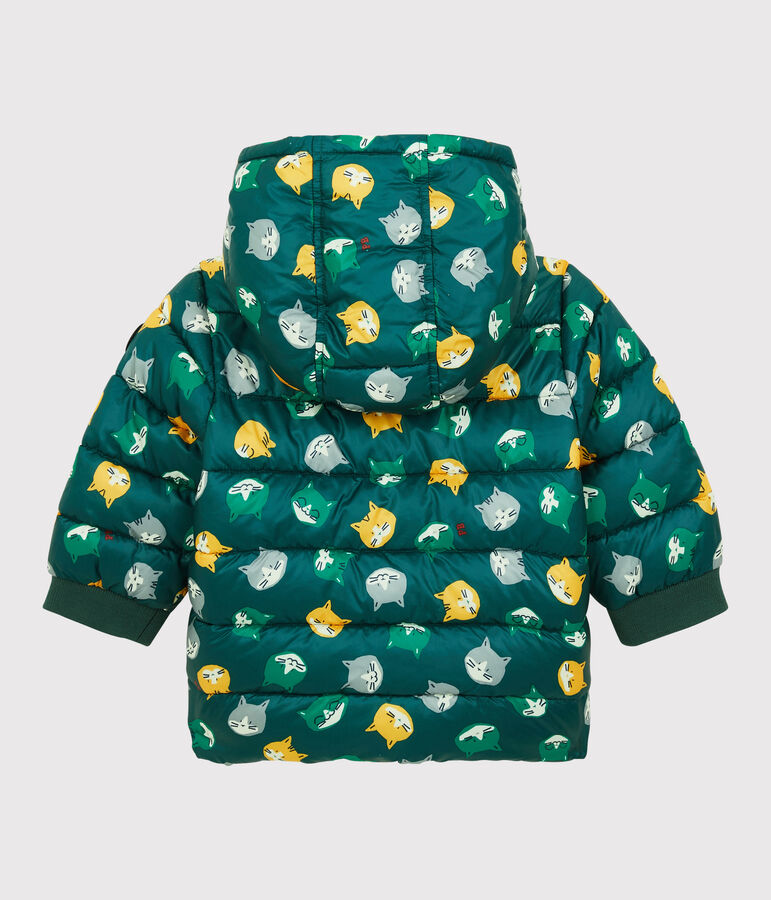 Babies' Quilted Jacket PINEDE green/MULTICO white