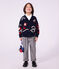 Children's wool and cotton cardigan with little motifs red/multicolor