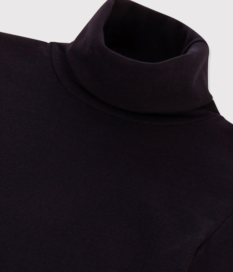 Women's Iconic Cotton Polo Neck SMOKING blue