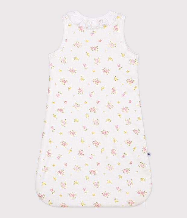 Babies' 1.5 TOG floral-print cotton sleeping bag white/multicolor