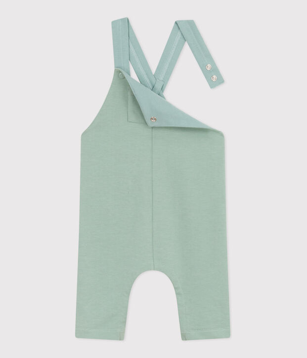 Babies' Thick Jersey Dungarees green