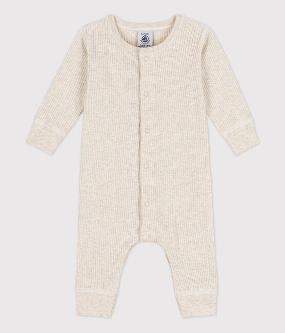 Babies' Ribbed Jumpsuit MONTELIMAR CHINE beige