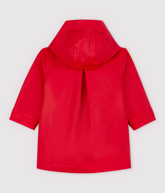 Baby Girls' Polyurethane Trench coat TERKUIT red