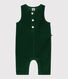 Babies' plain long corduroy jumpsuit